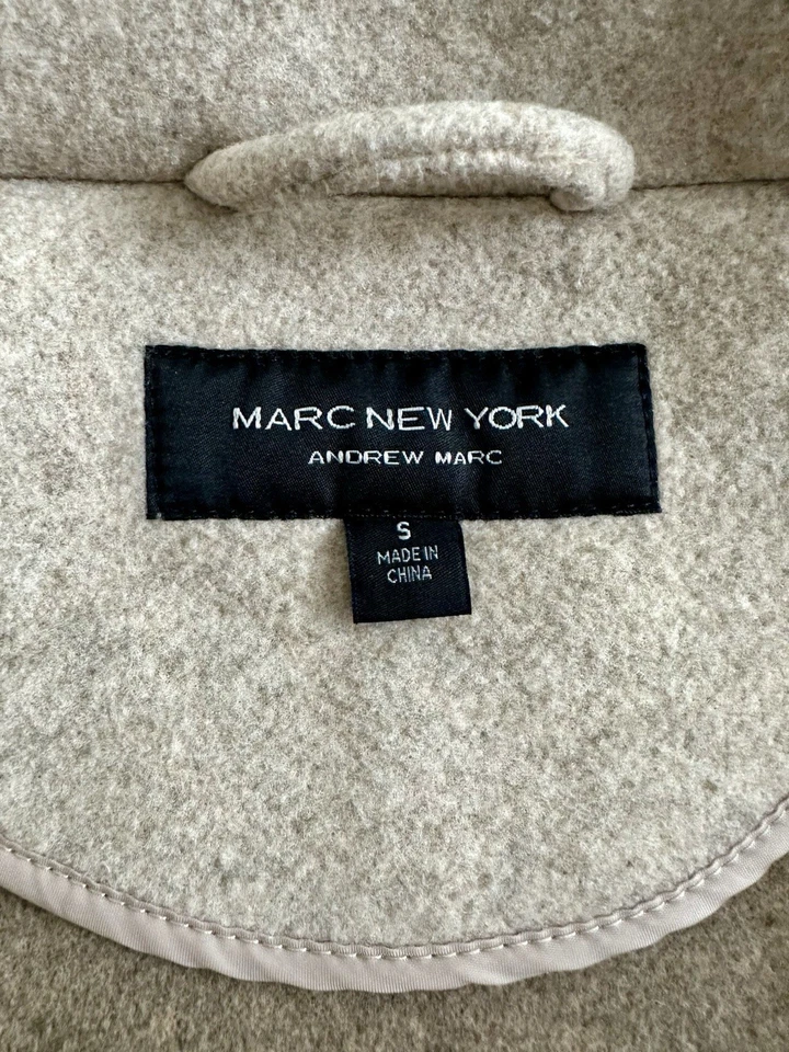 Abrigo Marc New York Color Camel Manga Suéter - Talla Pequeña Foto 4 de 4