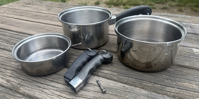 Saladmaster Tri-Clad 18-8 Stainless Steel Cookware Pans REPAIR Lot T1304S USA