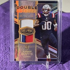 2023 Panini Plates & Patches - Double Coverage Kayshon Boutte #DC-41 Blue /55