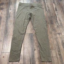 AERIE Chill Play Move Green Olive Leggings Size Large Long