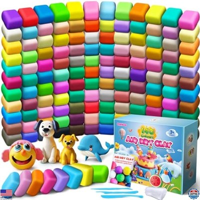 140 Colors Air Dry Clay for Kids, DIY Molding Magic Clay, Creative Gift