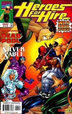 Heroes for Hire (1997) #  11 (9.0-VFNM) Deadpool, Silver Sable 1998