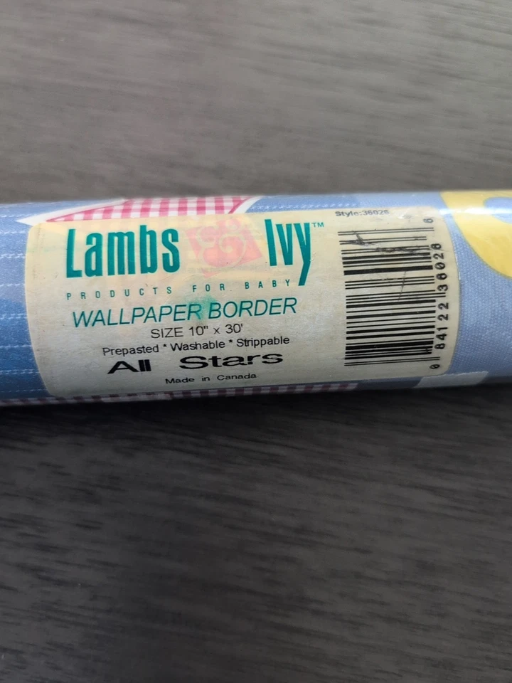 PAPEL PINTADO CORDEROS E HIEDRA BORDE ALL STARS DEPORTES 10" X 30' Foto 3 de 4