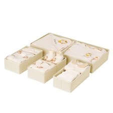 Drawer Organizer Clothes - Foldable Baby Organizers and Storage  6 Pack Beige