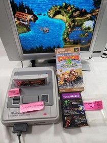 Super Donkey Kong Country 3 BATTERY WORKS Nintendo famicom Japanese snes box