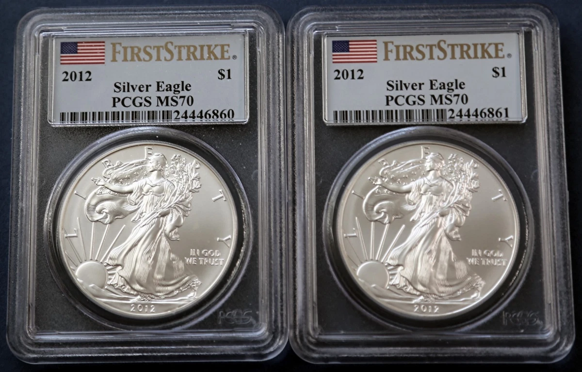 American Eagle MS 70 Graded 2012 Silver Bullion Coins for sale | eBay