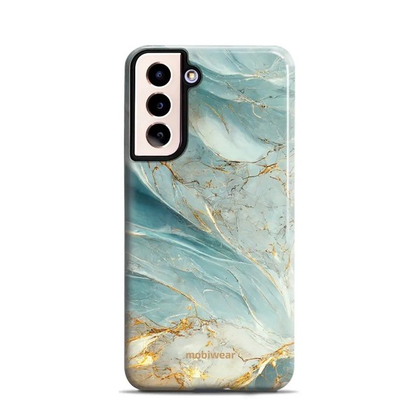HandyhüLle FüR Galaxy S21 Mobiwear Case Cover SchutzhüLle Etui HüLle Tasche Azur-image