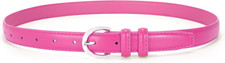 Women Leather Belt for Jeans Pants Fashion Ladies Skinny Belt for Dresses Thin B