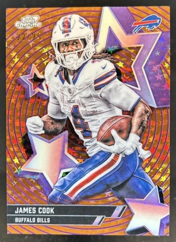 2025 Topps Cosmic Chrome James Cook Base (RAW)