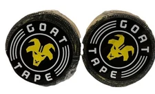 2 Pack Goat Tape Sticky Tape Black & Yellow 1-1/2” X 10 Yards Each