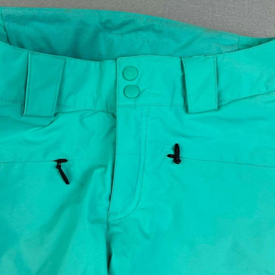 Pantalones de esquí Marmot para mujer XS verde aguamarina aislados snowboard corte bota cremallera al tobillo Foto 4 de 4