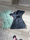 Sleeping Baby swaddle Sack Arm Up Large 6-9 Month 21-24 Lbs Two Units Green Gray — photo 2