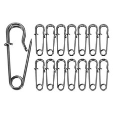 30pcs Safety Pins 27mm Electroplated Large Safety Pin for Clothes, Gunmetal