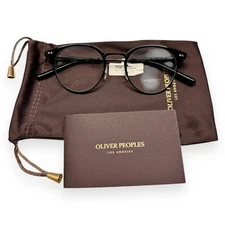 Oliver Peoples Reiland Eyeglasses Glasses OV5469 Polished & Matte Black w/Pouch