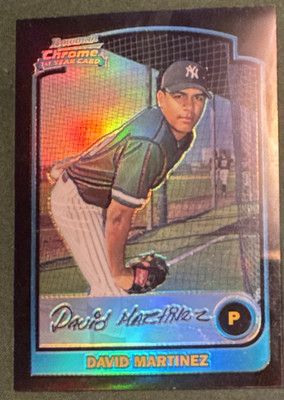 2003 BOWMAN CHROME REFRACTOR - RC #246 DAVID MARTINEZ NEW YORK YANKEES