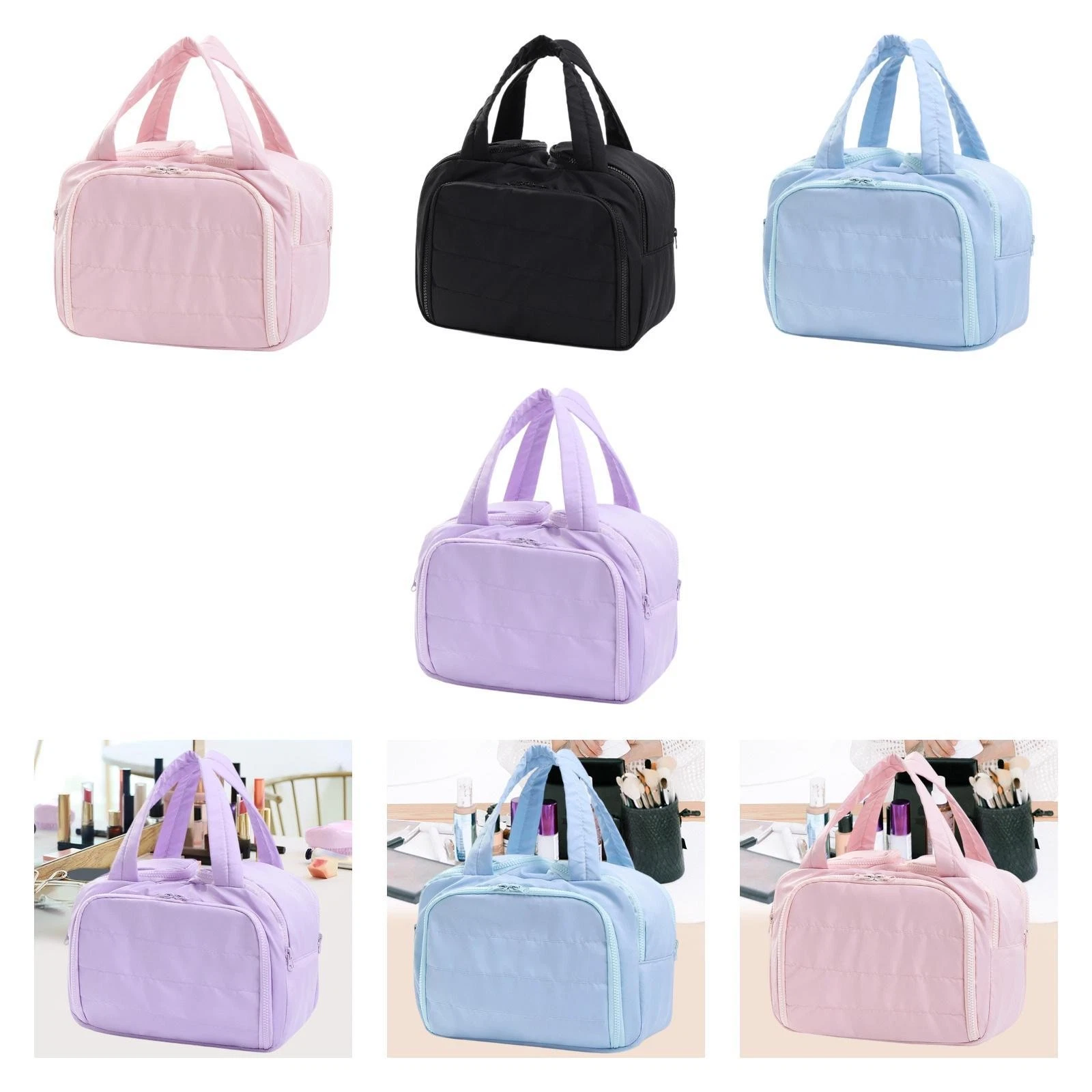 Travel Makeup Bag Lightweight Makeup Organizing for Bathroom Daily Use Wife