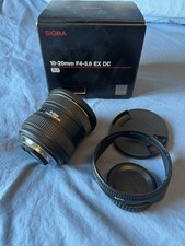 Sigma lens . 10-20mm F4-5.6 EX DC Nikon fit APS-C