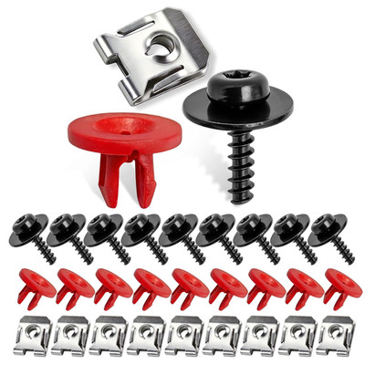 10-Set Engine Splash Shield/Skid Plate Screws, Bolts & Clips Fits Ford Escape 20