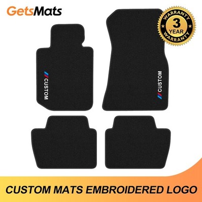 Fit BMW 4 Series G22 2020-2025 Quality Velour Carpet Car Floor Mats M LOGO