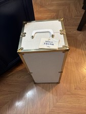 Vintage Doll Wardrobe Travel Trunk 1970s Art Deco