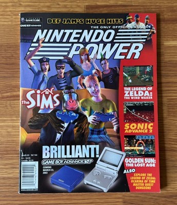 Nintendo Power Vol. 166   The Sims   Mar 2003 w/Def Jam Vendetta Poster
