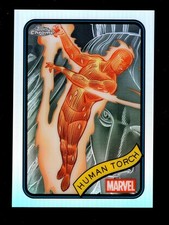 2025 TOPPS CHROME MARVEL REFRACTOR #40 HUMAN TORCH