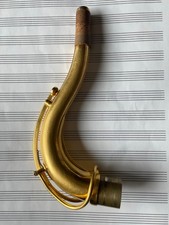 KB Sax Gold-Plated Brass Redwood Tenor Saxophone Neck for Conns
