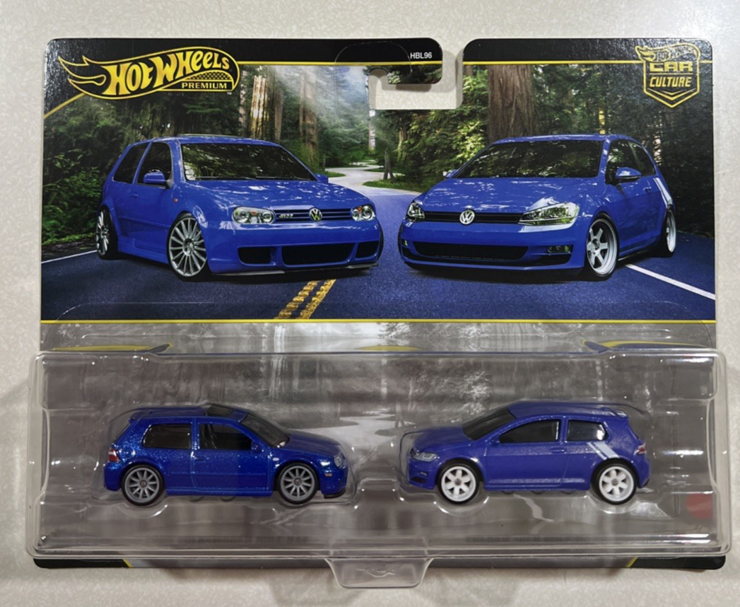 Hot Wheels Volkswagen ミニカーセット NEW 2026 Hot Wheels 2 Pack 2004 Volkswagen Golf R32 & Golf Mk7 | eBay