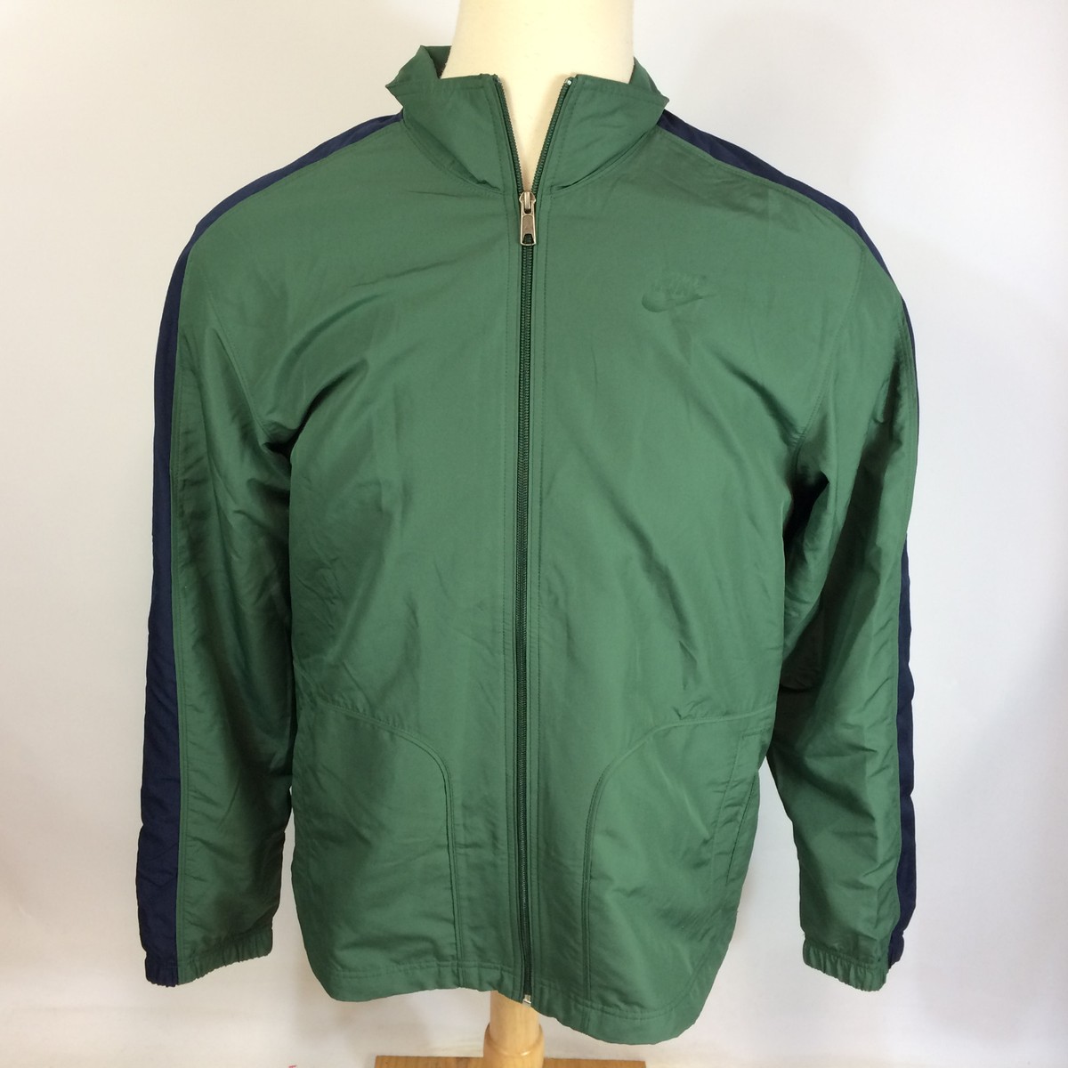 NOS Vintage 90s Nike Windbreaker Jacket Coat Lined Cell Headphone