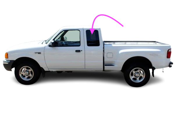 LH Driver Quarter Window Glass – Fits 1998-2005 Ford Ranger & Mazda B-Series 2-Door