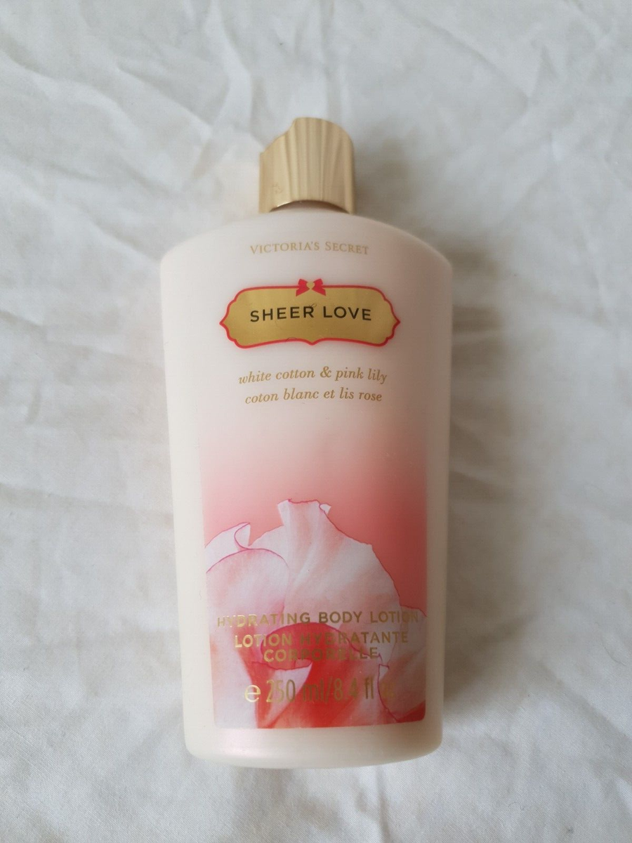 Victoria's Secret Sheer Love scented hydrating lily cotton body lotion  (250ml)