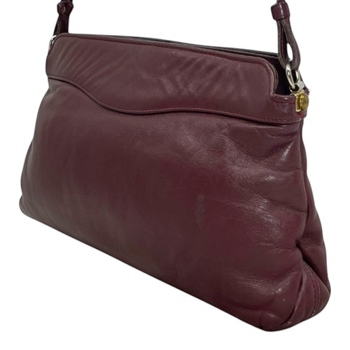 Vintage 80s ETIENNE AIGNER Soft Leather Handbag Shoulder Crossbody Bag OXBLOOD - Picture 12 of 23