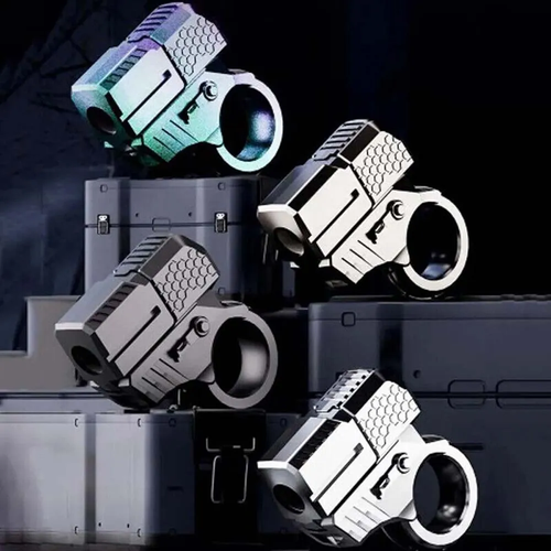 Decompress EDC Launcher Model Ring One-Click Eject Fidget Toys with Soft Bullets