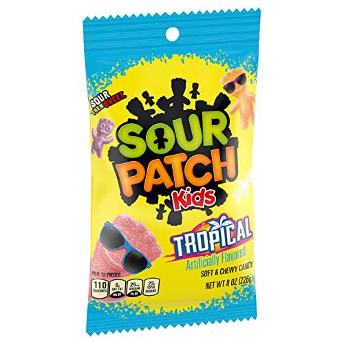 SOUR PATCH KIDS Tropical Soft & Chewy Candy 8 oz Bags (Pack of 12) - Picture 10 of 12