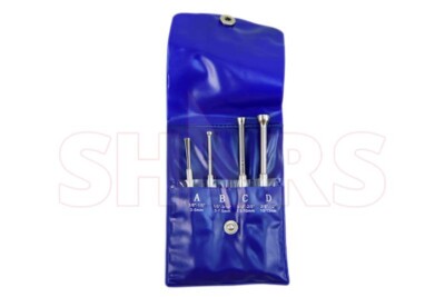 Shars 4 Small Hole Gage Set Half Ball Type Gauge .125 - .5'' New !