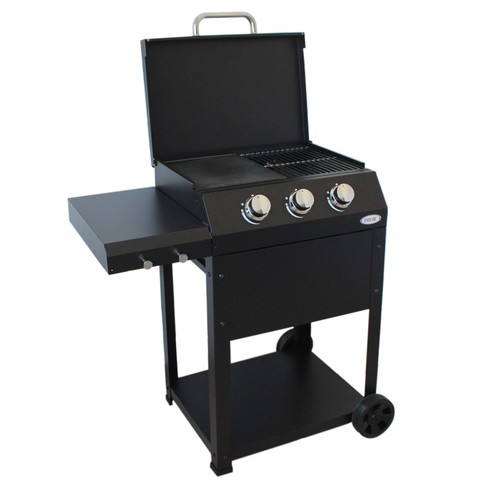 Gasgrill BBQ Grillwagen Gartengrill Grillstation Griller Edelstahl 3 Brenner - Bild 4 von 4