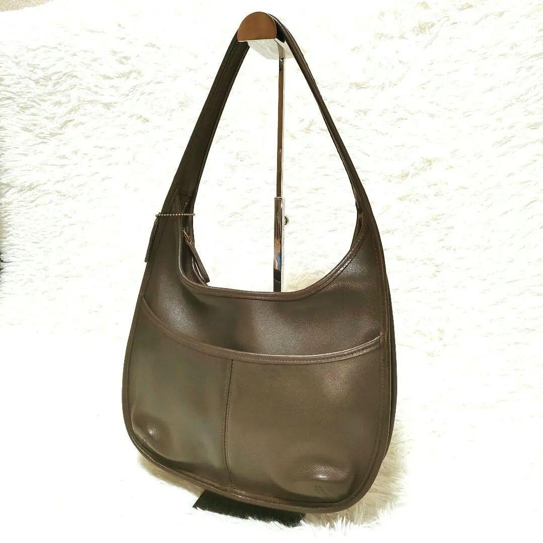 Extremely Rare Made In USA Old Coach 9033 Shoulder Bag Dark Extremely Rare Made In USA Old Coach 9033 Shoulder Bag Dark