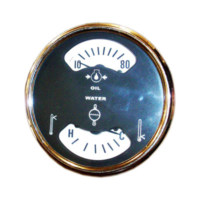 New IH Oil and Temperature Cluster Gauge Assembly 1546481C1