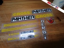 Derbi Cross Panther Mach II Vinyl Decal Set Sticker Stickers Stickerステッ