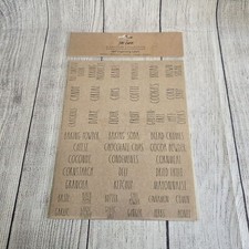 Rae Dunn Signature Collection 180 Organizing Labels Kitchen Bathroom New