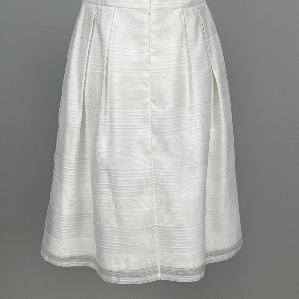 White House Black Market Strapless Dress White Fit Flare Pockets WHBM size 8 | eBay White House Black Market Strapless Dress White Fit Flare Pockets WHBM size 8 | eBay