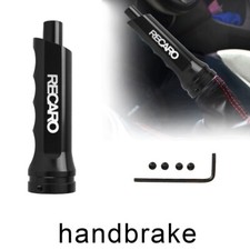 Jdm Recaro Black Aluminum Car Handle Hand Brake Sleeve Universal Fitment Cover