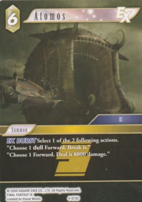 FINAL FANTASY TCG 1 X CG ATOMOS 4-073C COMMUN - EARTH