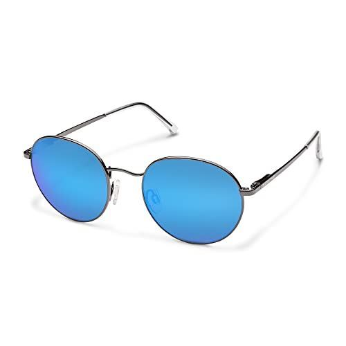 Suncloud‎ Bridge City Sunglasses, Gunmetal Frame, Polarized Blue Mirror Lens New Suncloud Bridge City Sunglasses, Gunmetal Frame, Polarized  main image 2