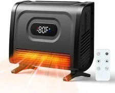 1500W Wall Mounted Infrared Space Heater with Attachable Feet，Adjustable Thermos
