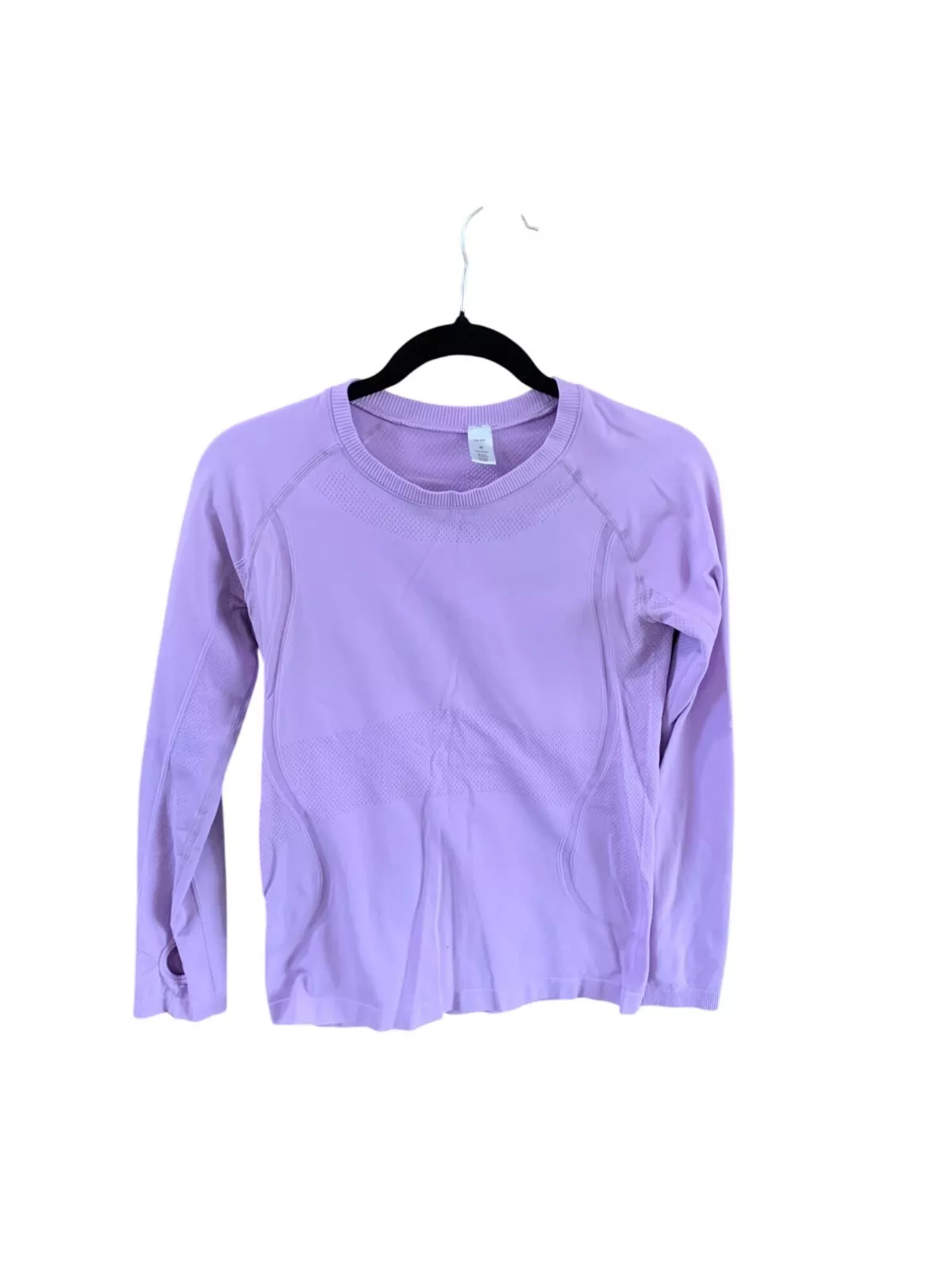 lululemon lilac long sleeve athletic swiftly shirt
