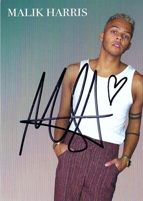 Malik Harris Autogrammkarte ESC 10x15 cm AK Musik Pop Rock Eurovision
