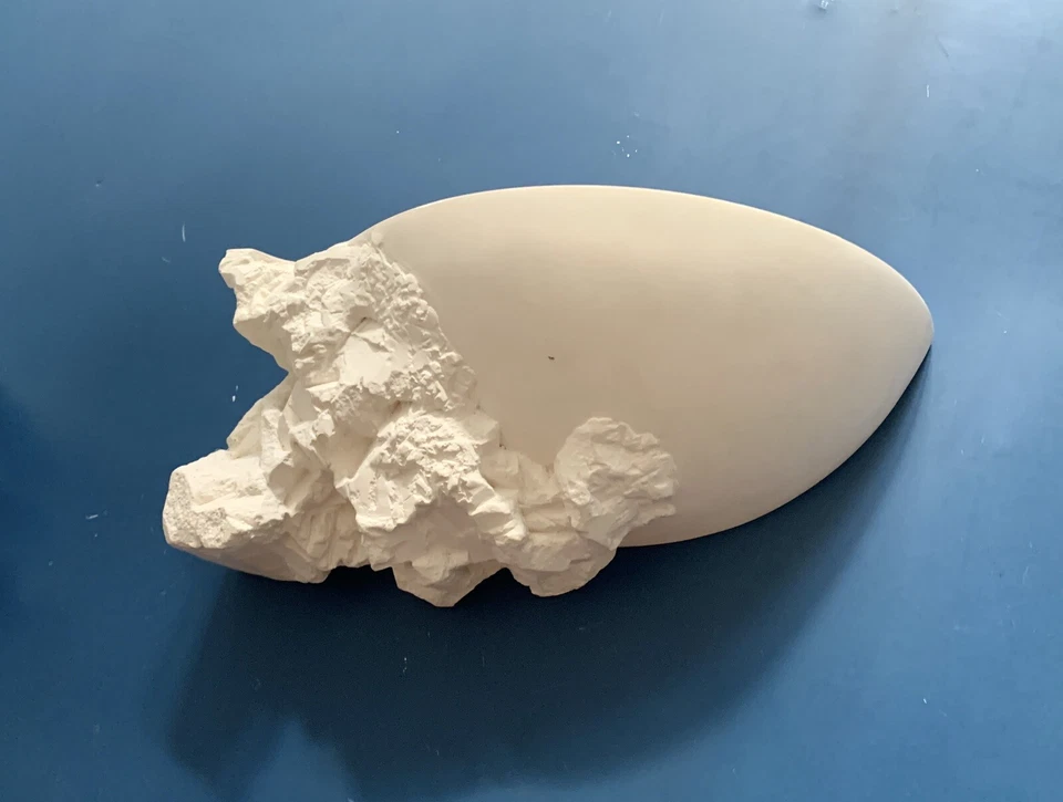 Paire d’appliques en plâtre Michel Tortel pour Ateliers Sedap Nantes France - Photo 3/4