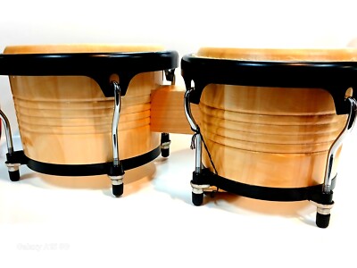 AP 8.5-7'' DELUXE NATURAL WOOD BONGOS
