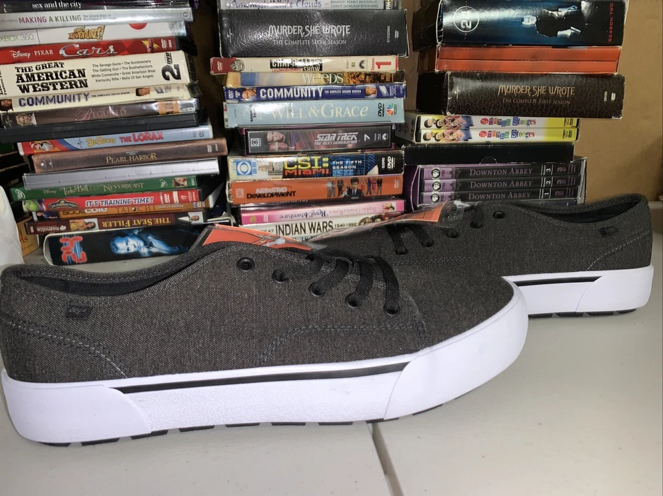 Lugz Trax Hombres Tenis Zapatos Informales - Negro/Blanco Talla 9 Estante #175H Foto 3 de 4